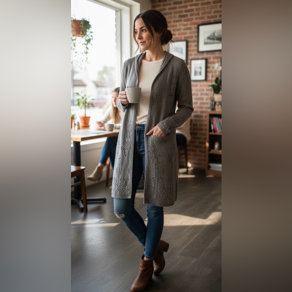 Cashmere Gray Women's Sweater